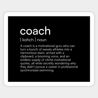 Coach definition Sticker